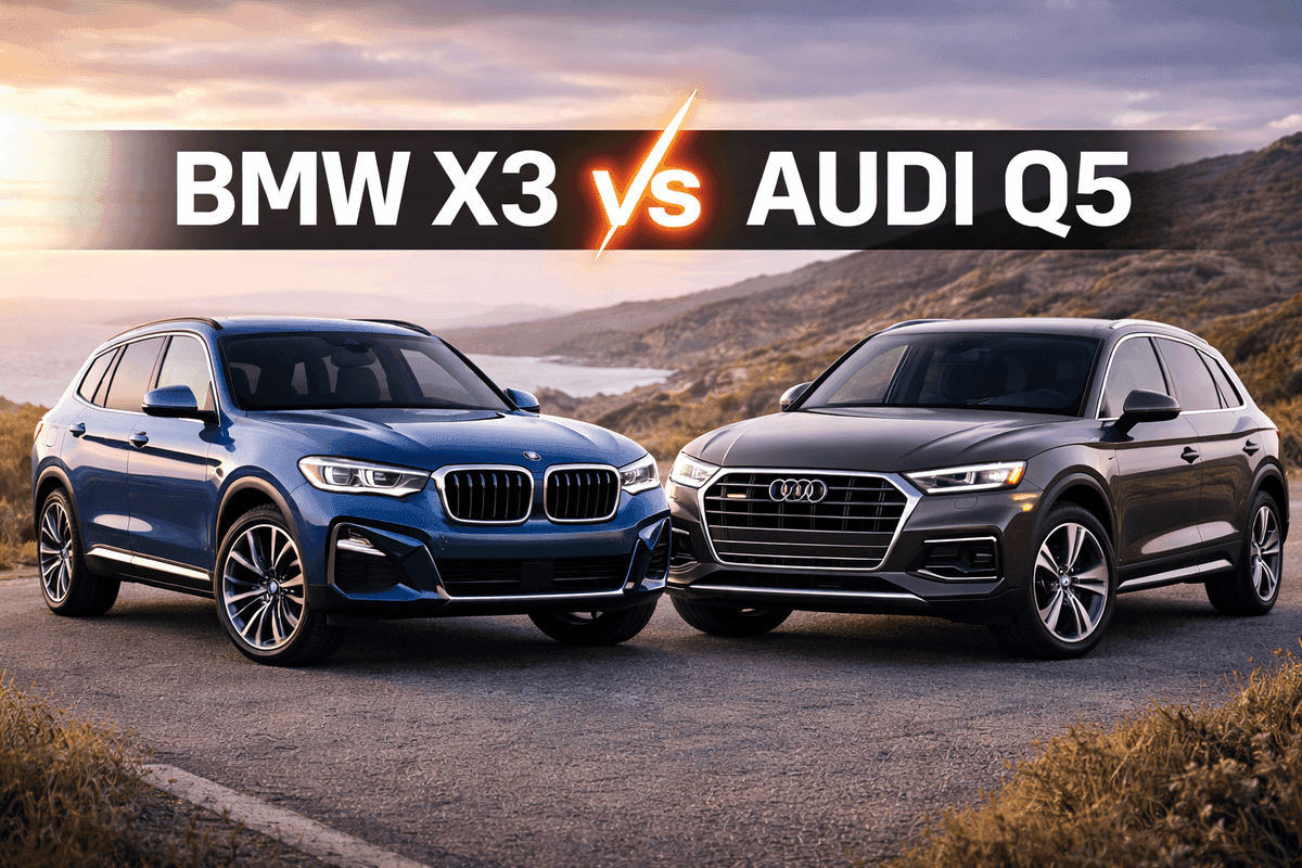 BMW X3 vs Audi Q5 - повне порівняння характеристик, динаміки та комфорту