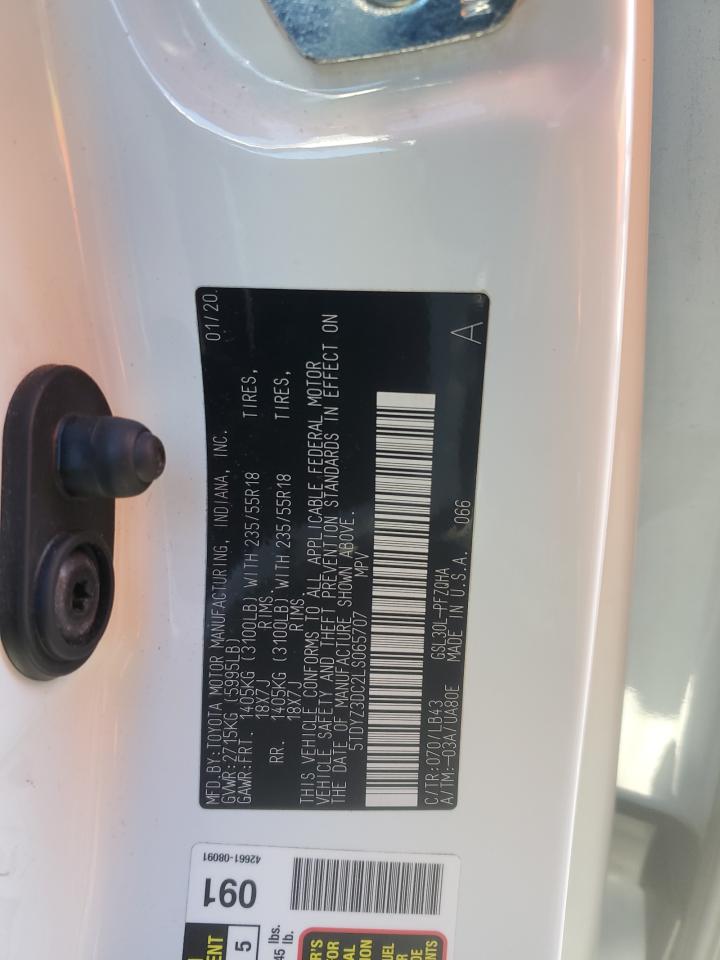 5TDYZ3DC2LS065707 TOYOTA SIENNA XLE с аукциона США | Day Drive