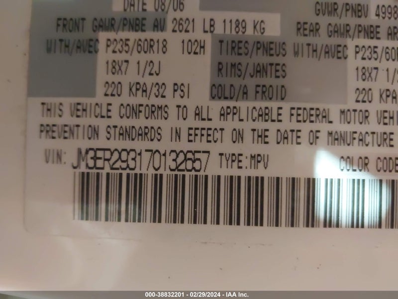 JM3ER293170132657 Mazda Cx-7 с аукциона США | Day Drive
