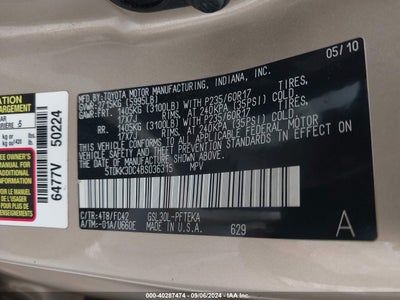 TOYOTA SIENNA 2011